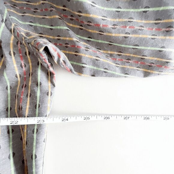 Robert Graham Mens Striped Long Sleeve Casual Shirt Button Multicolour Cotton XL - Picture 6 of 8